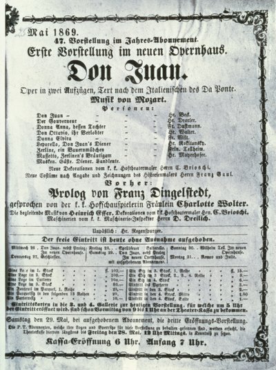 Poster advertising a performance of 